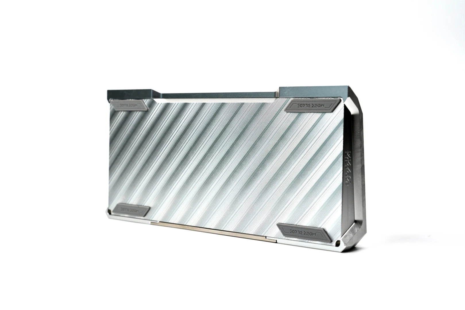 The new GH60 case underside with diagonal surface detailing and corner feet.